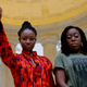 Nikki Nwamokobia and First Lt. Whennah Andrews are working on a new video for the Navy, the last branch of the military with a dreadlocks ban. (Kenya Downs)